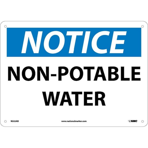Nmc Notice Non-Potable Water Sign, N322AB N322AB - main