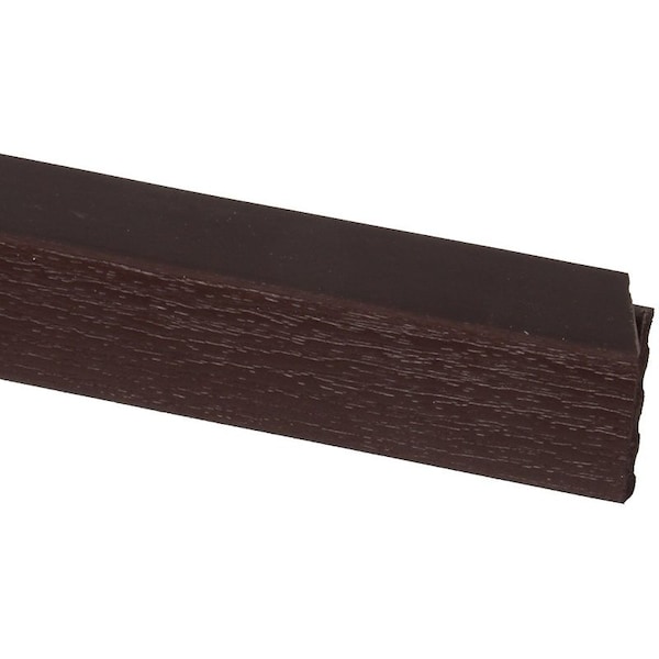 Inteplast Building Products Gossen 236007707 Garage Door Weather Strip, 2 in W, 7/16 in Thick, 7 ft L, PVC, Brown 0236070070715A - main