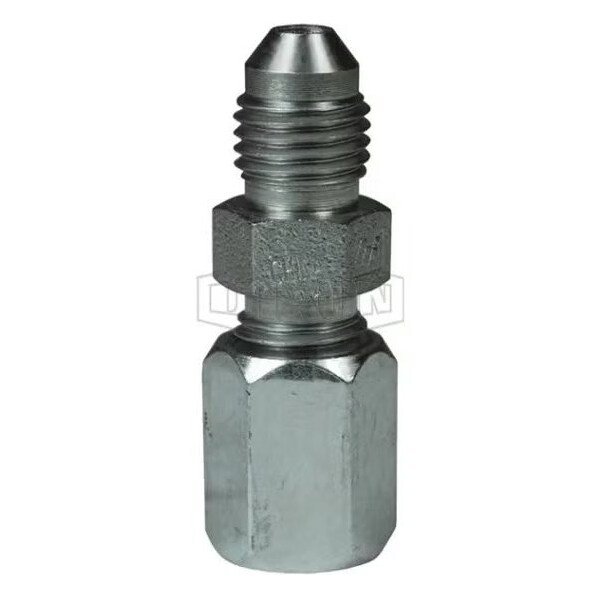 Dixon The Right Connection Flareless Bite Fitting, 1/4 in Nominal, Male Tube x Male JIC 37Deg End Style, S FLC2402-04-04 - main