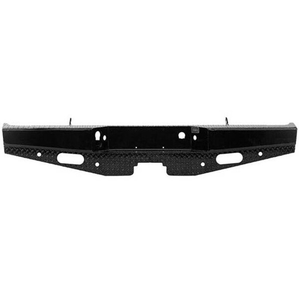 Ilc Repl. For Ford F150 Year 2012 Black Powder-Coated Steel Rear Sport Bumper Wbackupwork Lights S WZ-ED7W-S - main