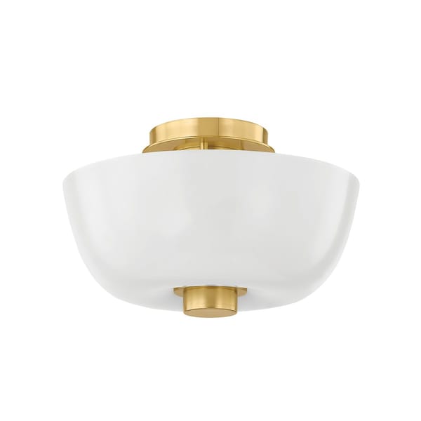Hudson Valley Lighting Dove 15 in. Flush Mount Aged Brass 5215-AGB - main