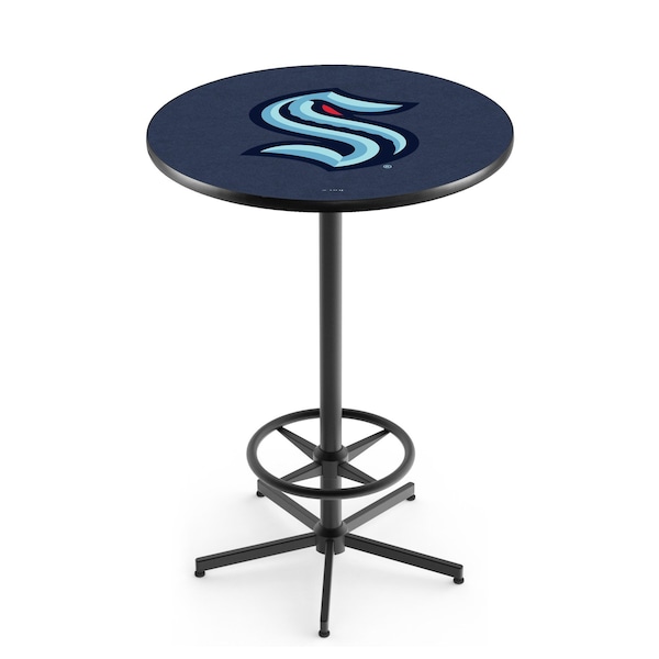 Holland Bar Stool Co 42" Black Seattle Kraken Pub Table L216B4236SeaKrk - main