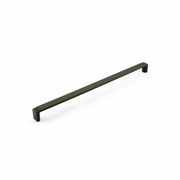 Schaub 12-5/8in Center to Center Quadrato Wide Cabinet Pull Signature Gun Metal Finish 20018-GM - main