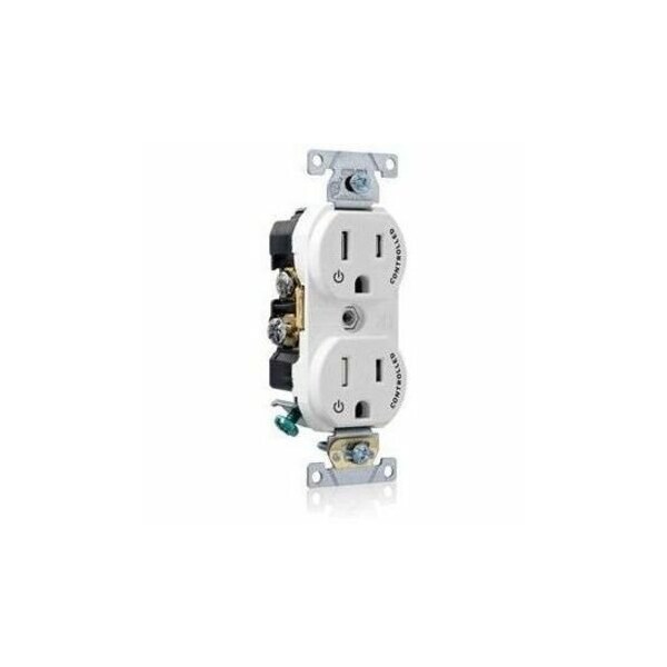 Leviton Duplex Outlet, White 15A, 125V, TR TBR15-S2W - main