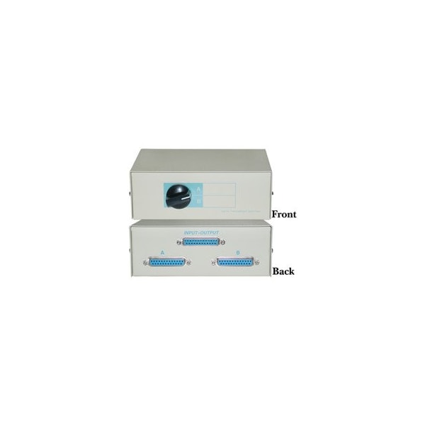 Cable Wholesale AB 2 Way Switch Box, DB25 Female 40D3-17602 - main