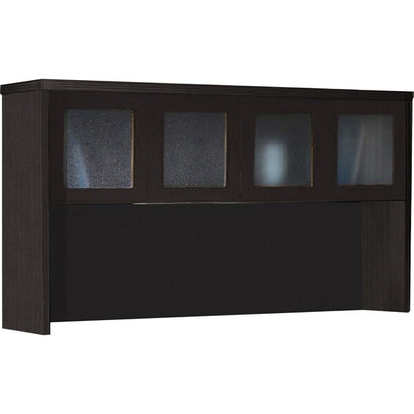 Safco Glass Door Hutches, 72"x15"x39-1/4" , Mocha AHG72LDC - main