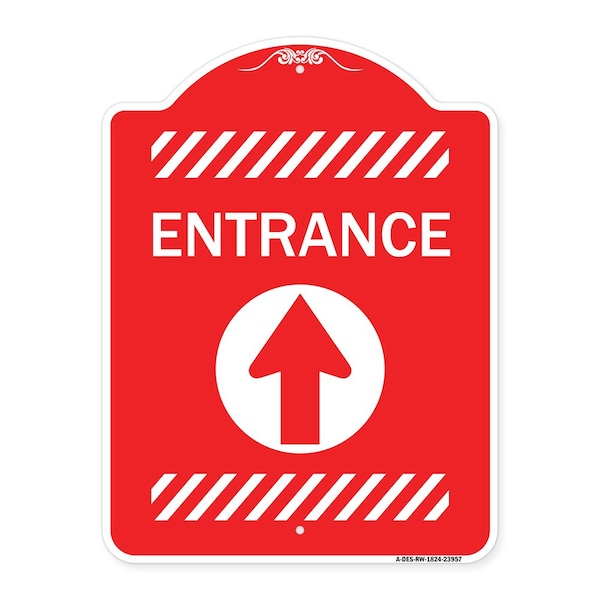 Signmission Red & White, 18 Inch x 24 Inch, Heavy Gauge Aluminum A-DES-RW-1824-23957 - main