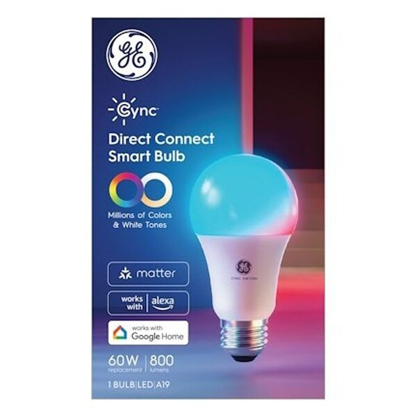 Ge Smart Bulb, 9.5 W, Wi-Fi Connectivity: Yes, Bluetooth, Wi-Fi Control 93131732 - main