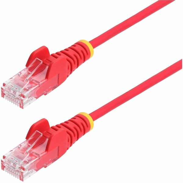 Startech.Com 7FT RED SLIM CAT6 ETHERNET CABLE, SNAGLESS, 100W POE, UTP, LSZH, 28AWG BARE COPP N6PAT7RDS - main