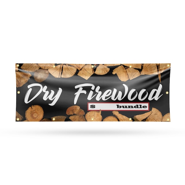 Signmission Dry Firewood, 48 Inch x 120 Inch, Vinyl Banner B-120-30551 - main
