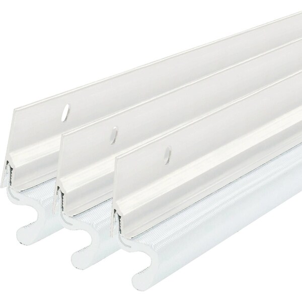 M-D Building Products Building Products Wht Aluminum & Vinyl-coated Foam Hvy Dty Screw-on Top & Sides Door Seal Kit 91850 - main
