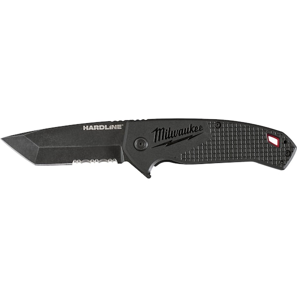 Milwaukee Tool 3 in HARDLINE Serrated Blade Pocket Knife 48-22-1998 - main
