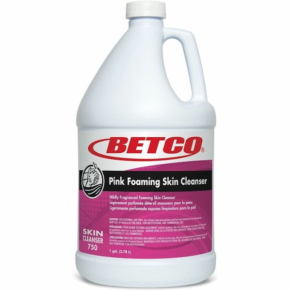 Betco Pink Foaming Skin Cleanser Refill, Fresh Scent, 1 gal, 4PK 7500400 - main