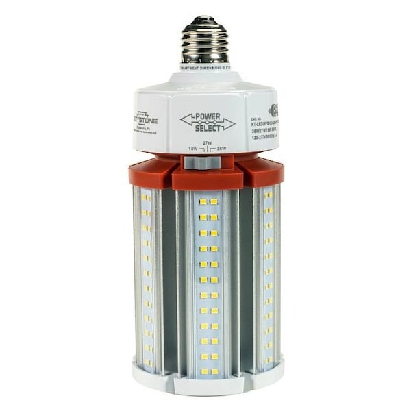 Keystone LED HID Replacement Lamp, Power Select 36/27/18W, E26 Base, 5000K, 120-277V Input, DirectDrive KT-LED36PSHID-E26-850-D /G4 - main