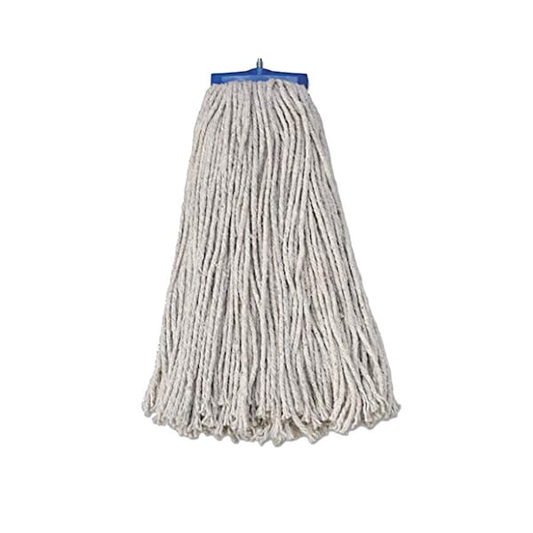 Bsl Cotton Lay Flat Mop Head with Plastic Male Connector 20 oz, PK6 4817-6 - main