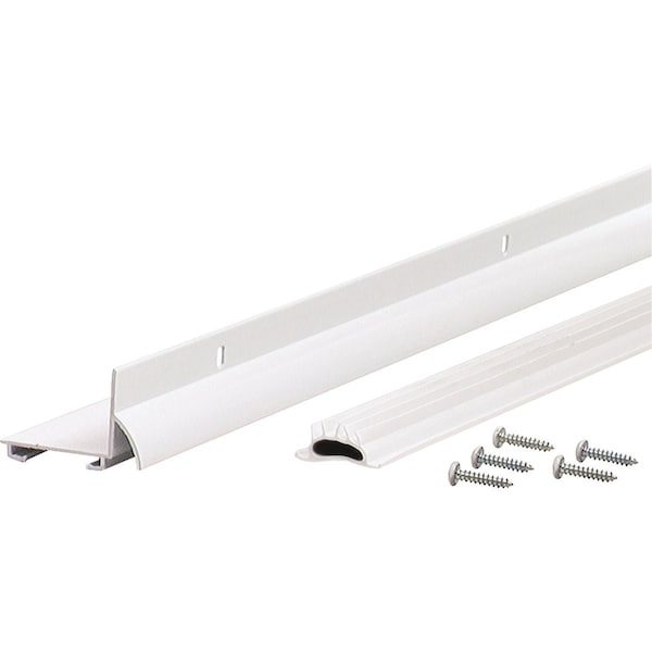 M-D Building Products Building Products Ultra 1.75'' W. x 1.625'' H. x 36'' L. Aluminum White Door Bottom 81935 - main