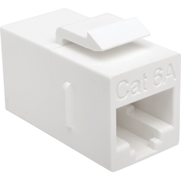 Tripp Lite CAT6A STRAIGHT THROUGH MODULAR IN LINE SNAP IN COUPLER RJ45 F/F N235-001-6A - main