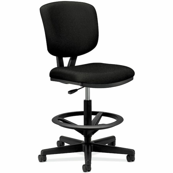 Hon Volt Task Stool - Black Seat Color - Fabric, Polyester, Wood Seat Material - Black Back Color - 5705GA10T - main