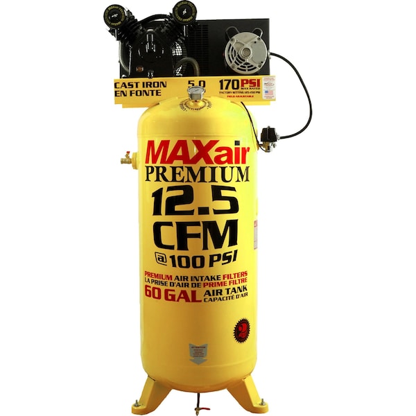 Maxair 60 Gallon 12.5 CFM Premium Air Compressor C4160V1-MAP - main