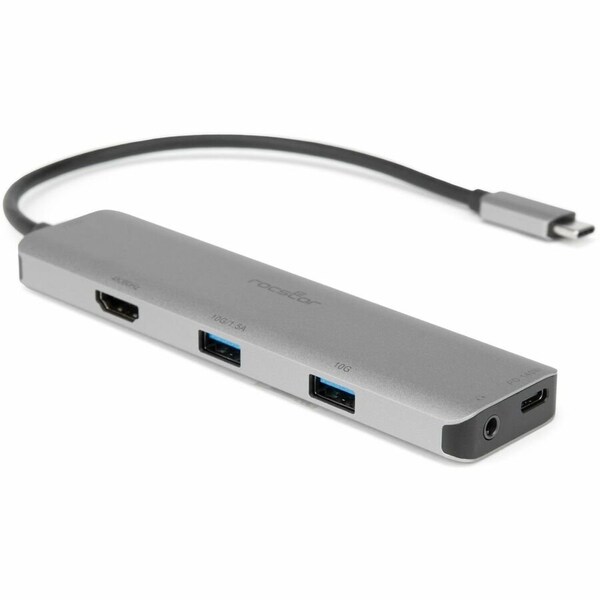 Rocstor PREMIUM USB-C 5-IN-1 MULTIPORT ADAPTER WITH PD 3.1 CHARGING & DP 1.4 ALT MODE - Y10A338-S1 - main