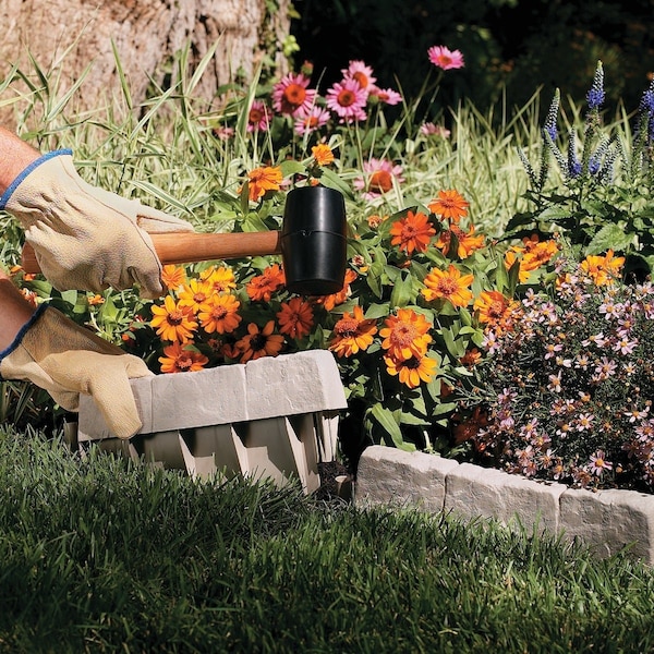 Suncast 6'' H. x 12'' L. Border Stone Poly Lawn Edging, 10PK BSE10TG - main