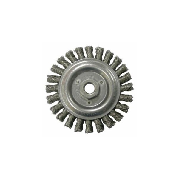 Weiler Roughneck Stringer Bead Wheel, 6 in dia x 3/16 in Face W x 5/8 in-11 UNC x 0.020 in, 12500 RPM, 1 804-08766 - main