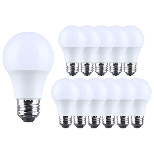 Satco 8.5 Watt LED A19 3000K CCT Medium Base Plastic 120 Volt, 12PK S14314 - main
