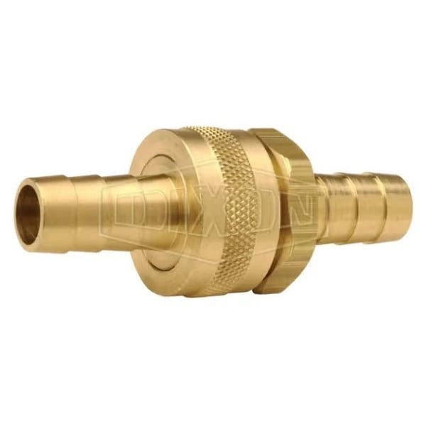 Dixon Short Shank Coupling with Round Nut, 3/4 in x 3/4-11-1/2 Nominal, Hose Barb x GHT End Style, 2.95 in 5871212K - main