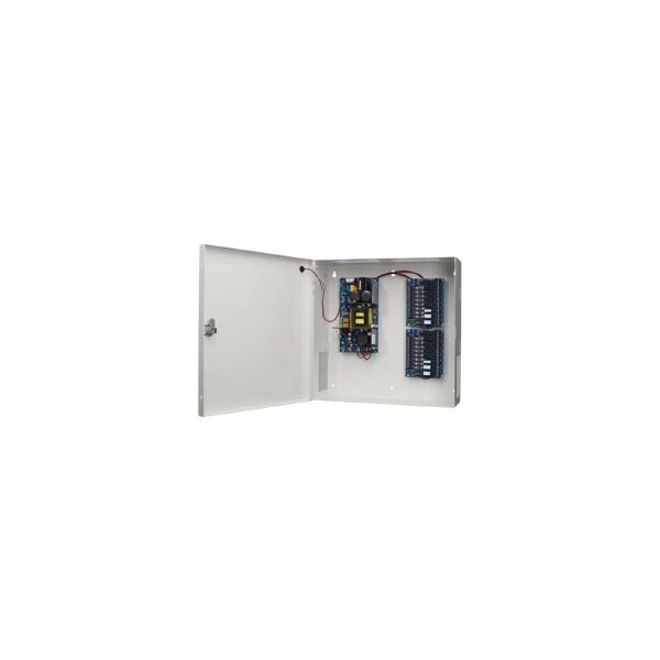 Hanchett Entry Systems DualVage Power Supply with Enclosure, 12/24VDC, 2A, 4 PTC Class 2 Outputs, UL AQD2-4C2 - main