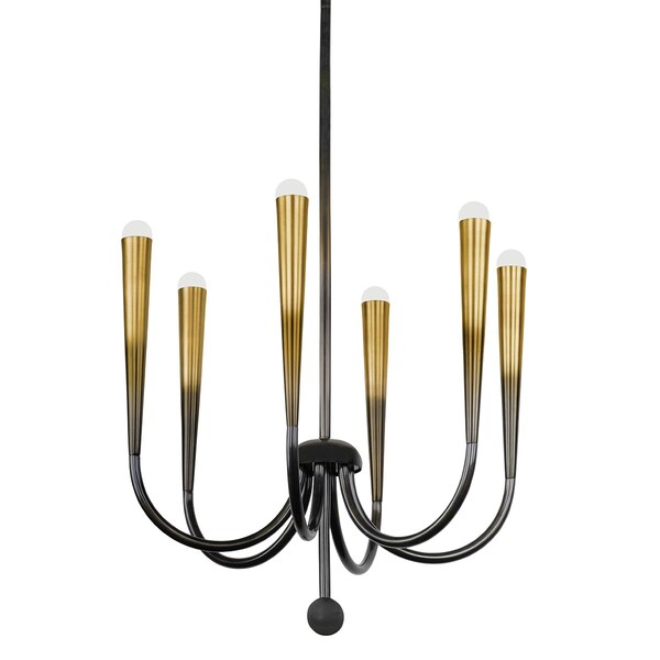 Hudson Valley Lighting Adley 6 Light Chandelier in Gradient Brass by Cortney Bishop CB3846-GB - main