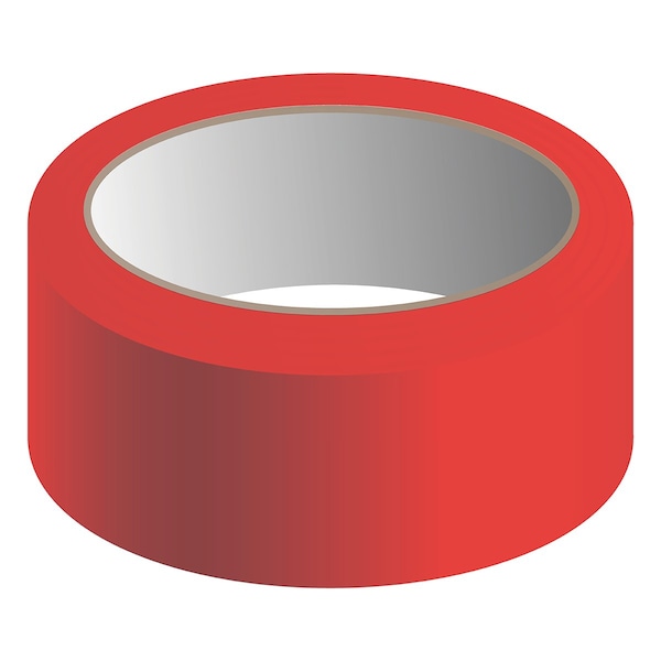 Nmc Tape, Hazard, Red, 3"x36 Yd T234 - main