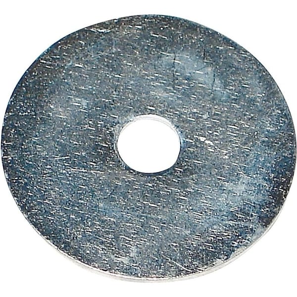 Midwest Fastener 0 Fender Washer, 316 in ID, 1 in OD, Zinc, Zinc 3925 - main