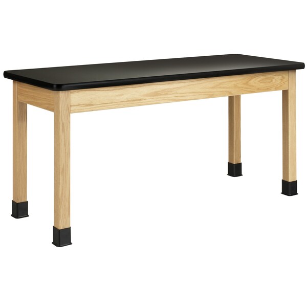 Diversified Spaces Science Lab Table, Wood, Wood Frame, Wood Surface, 60" W, Oak P7601K30N - main