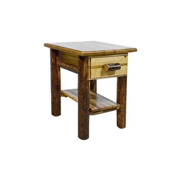 Montana Woodworks MWGCND Glacier Country Nightstand with Drawer and Shelf MWGCND - main