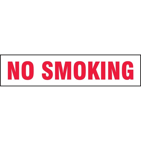 Accuform SAFETY LABEL NO SMOKING 2 in X 9 in LSMK540XVE - main