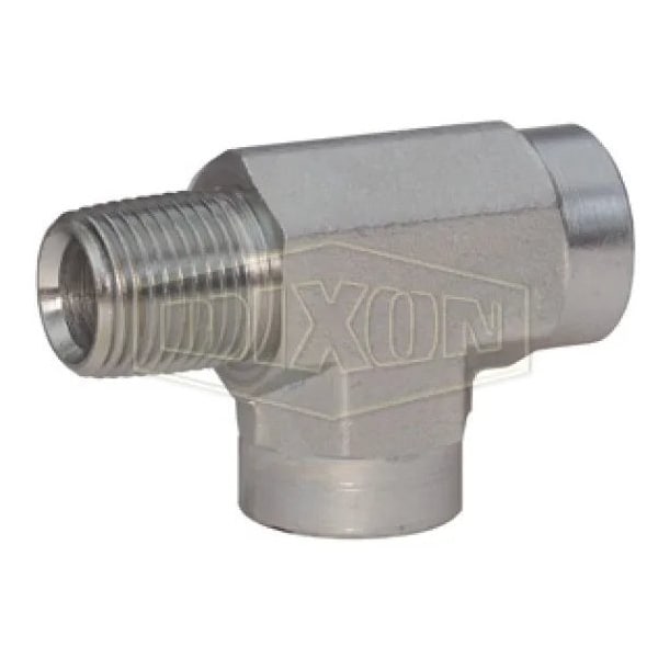 Dixon Run Tee, 3/4-14 Nominal, MNPT x FNPT, Steel, Domestic 5602-12 - main