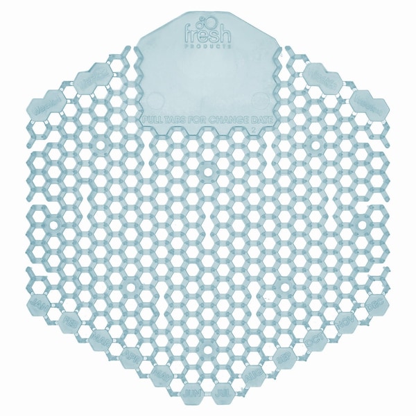 Fresh Products Wave 3D Urinal Deodorizer Screen, Blue, Ocean Mist Fragrance, PK10 3WDSF010I060M08 - main