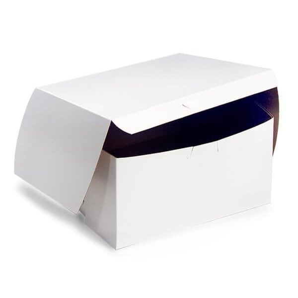 Nashville Wraps 8x8x5 White Bakery Cake Boxes, 1-piece Lock Corner, 100PK BBWH885 - main