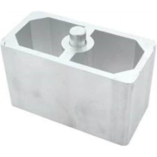 Powerhouse 3 x 2.5 x 5 in. Cast Aluminum Lowering Block - 0.56 in. Pin Diameter PO3616221 - main