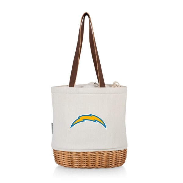 Picnic Time Family Of Brands NFL Los Angeles Chargers - Pico Willow and Canvas Lunch Basket 200-00-187-344-2 - main
