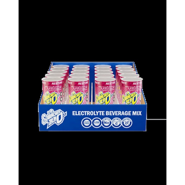 Sqwincher Qwik Stik(TM) Sugar Free Drink Mix Powder 20 oz Yield Per 0.11 oz Unit, Strawberry-Lemonade, Pk10 159060117 - main