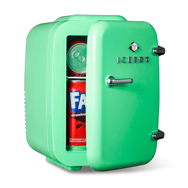 Icebox 4-Liter Mini Fridge Cooler/Warmer, , Mint Green IBMF4MNT - main