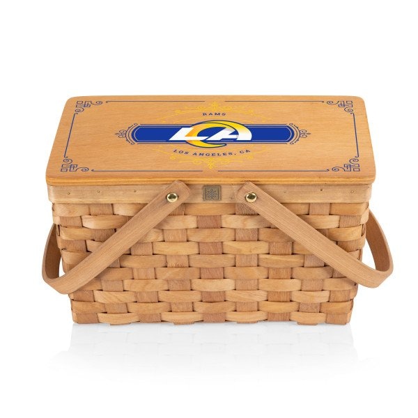 Picnic Time Family Of Brands Los Angeles Rams - Poppy Personal Picnic Basket, (Beige) 124-00-299-336-2 - main
