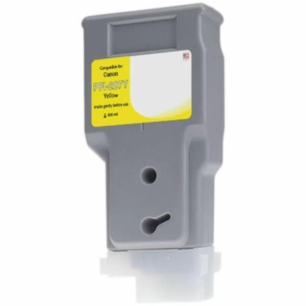 Cig WF Non-OEM New Yellow Wide Format Ink Cartridge for Canon PFI-207 WCPFI207Y - main
