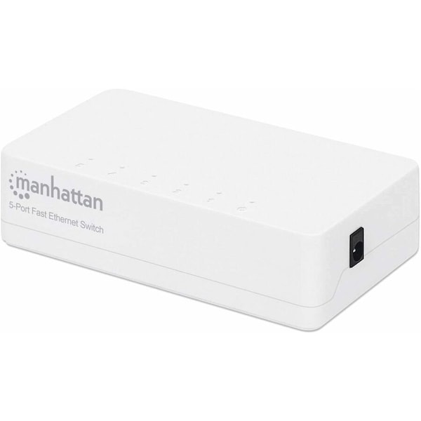 Manhattan 5-Port Fast Ethernet Switch, Plastic, Three Year Warranty, Box 560672 - main