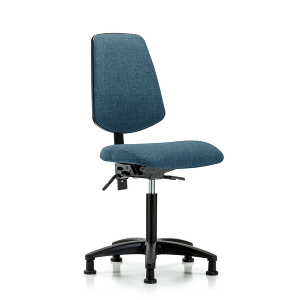 Blue Ridge Ergonomics Fab Med Bench Chair, Bk, Tilt Glds, Blu, No Arms, 22" to 29" Height, Blue BR-FMBCH-MB-RG-T1-A0-NF-RG-F43 - main