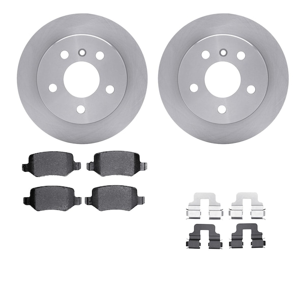 Dynamic Friction Co DFC Brake Rotor with 5000 Brake Pads and Hardware Kit 6512-63437 - main