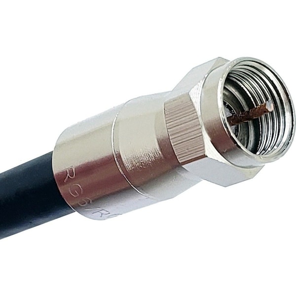 Ideal IDEAL Z6F RG-6/6 Quad F-Connectors, Jar of 50 - 50 - 1 x RG-6 Male, PK50 92-641 - main
