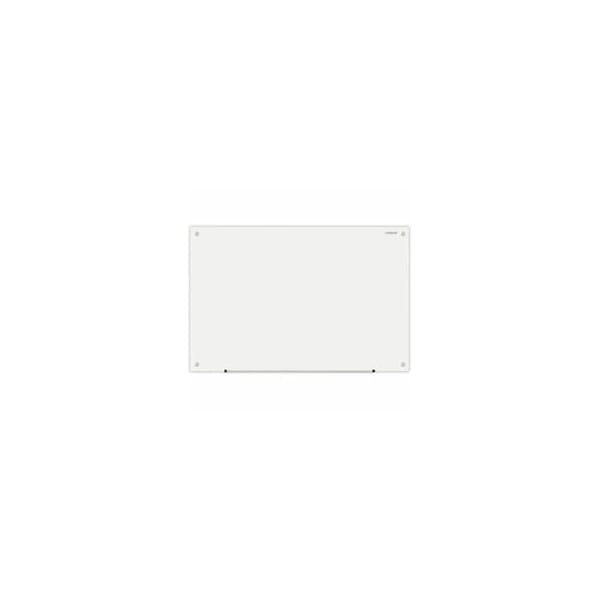 Universal Frameless Glass Marker Board, 36" x 24", White UNV43232 - main