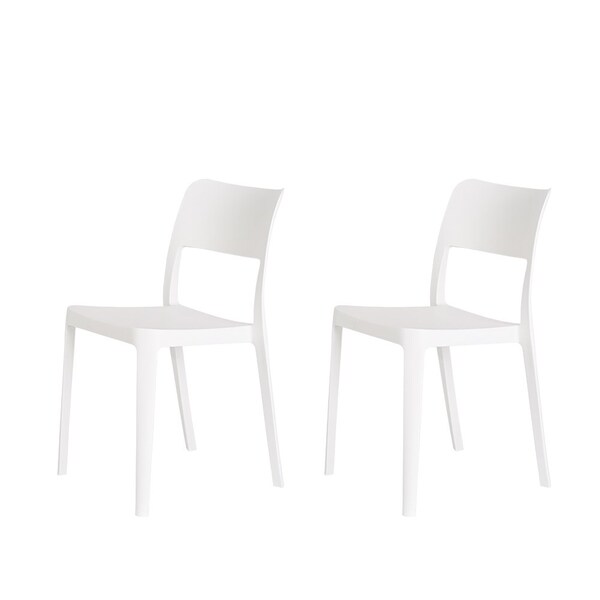 Lagoon La Vie Resin Stackable Armless Chair, 2PK 7201W9-SATOS - main
